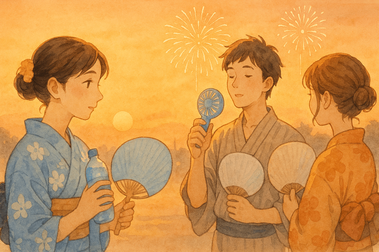 花火大会の熱中症・暑さ対策ガイド【当日を安全に楽しむ】