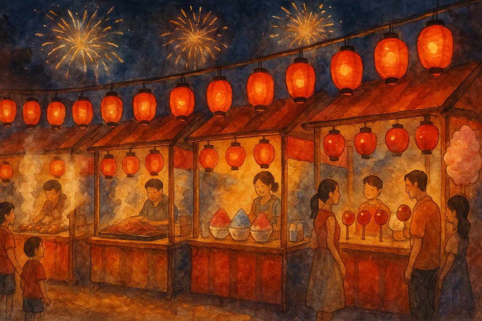 花火大会の屋台グルメ完全ガイド【定番メニューと相場・キャッシュレス事情】